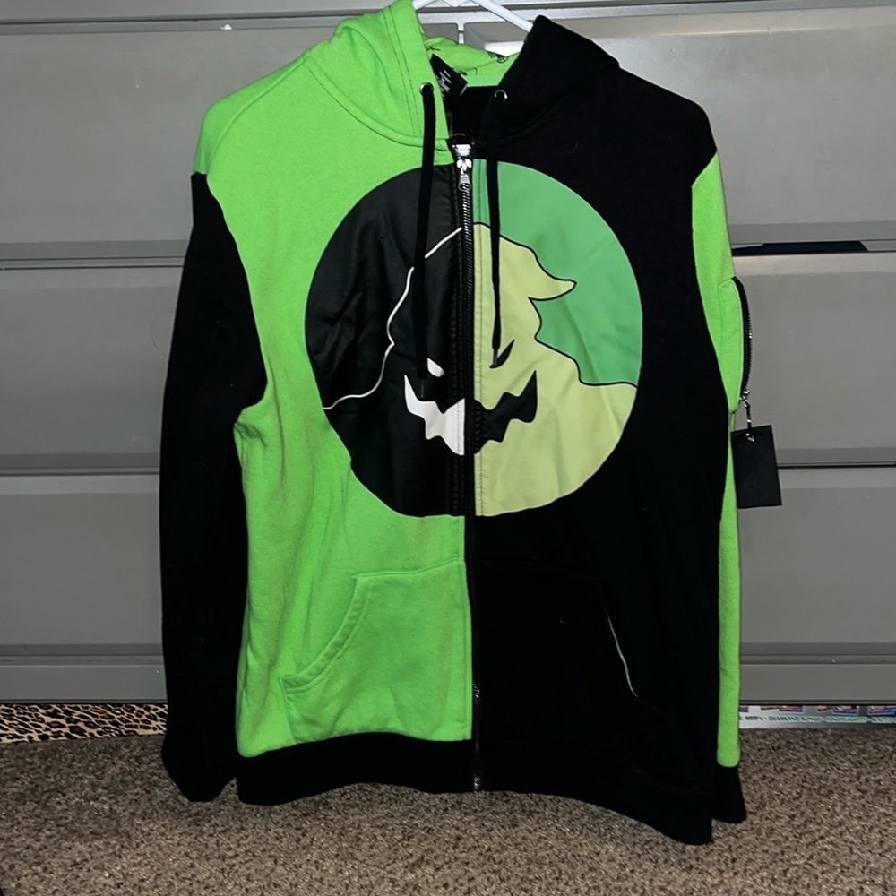 Hot Topic Oogie Boogie Zip Up Jacket